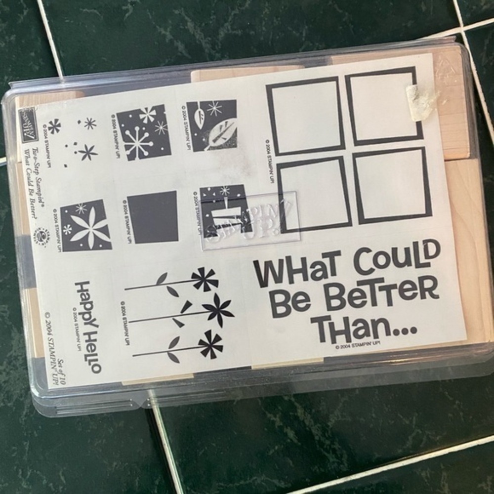 STAMPIN UP RETIRED STAMP SET WHAT COULD BE BETTER